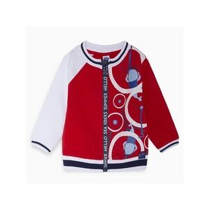 Red and White Kids Blazer